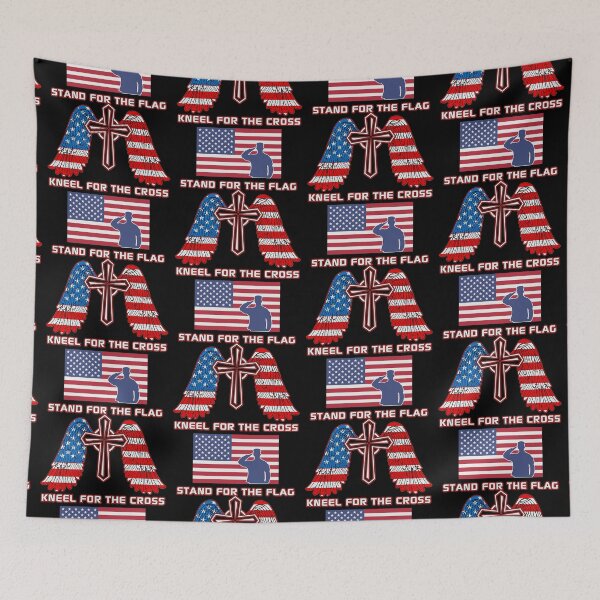 Item preview, I Stand For The Flag And Kneel For The Fallen designed and sold by WoodburyLake.