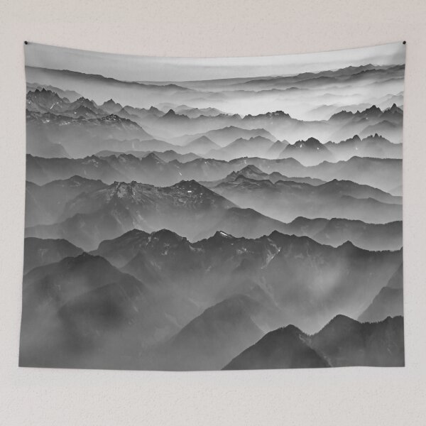 Item preview, Abstract Mountainous Forest Photography - Grey Addition  designed and sold by Tjokko-chan.