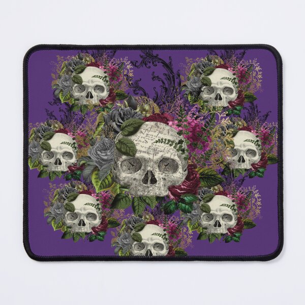 Item preview, Skulls for Halloween in Purple designed and sold by KVDcreations.