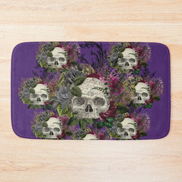 Item preview, Skulls for Halloween in Purple designed and sold by KVDcreations.