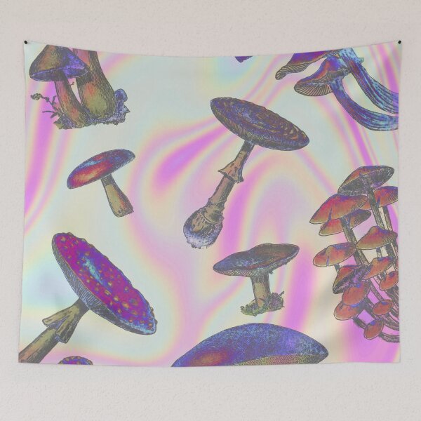 Item preview, Trippy Retro Mushrooms designed and sold by VintageRetroDep.
