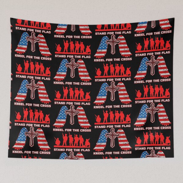 Item preview, I Stand For The Flag And Kneel For The Cross  designed and sold by WoodburyLake.