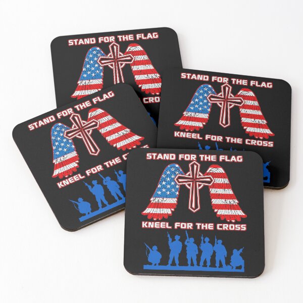 Item preview, I Stand For The Flag And Kneel For The Cross  designed and sold by WoodburyLake.