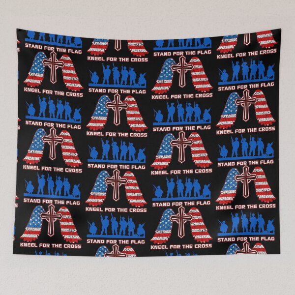 Item preview, I Stand For The Flag And Kneel For The Cross  designed and sold by WoodburyLake.