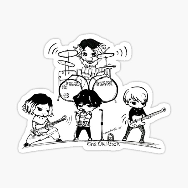 One Ok Rock, One Ok Rock, One Ok Rock Pegatina