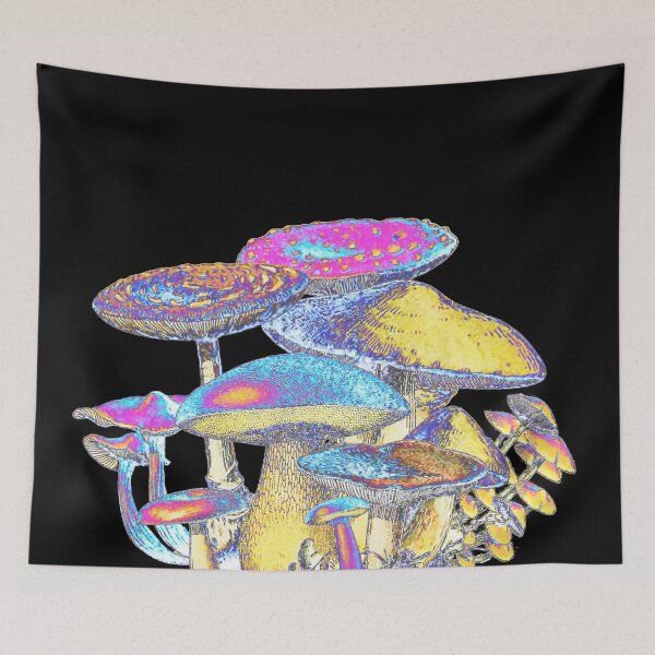 Item preview, Trippy Mushrooms designed and sold by VintageRetroDep.