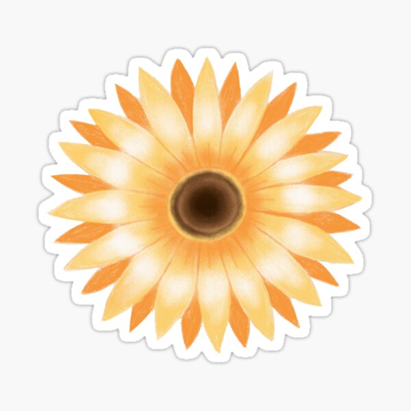 Golden Flower Sticker