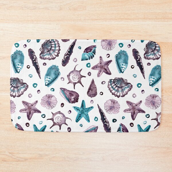 Item preview, I sea shells! Handpainted seashells in purple and teal (big scale) designed and sold by thealohastudios.