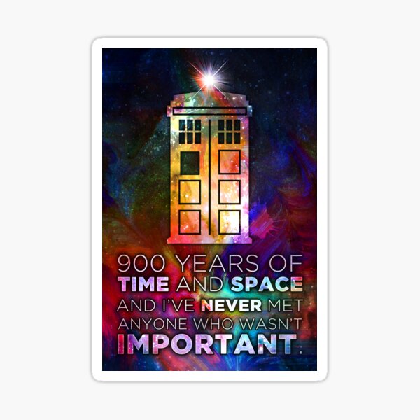 Time and Space Sticker