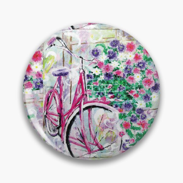 Item preview, Bicycle with flowers designed and sold by Jan Marvin Art Studio.