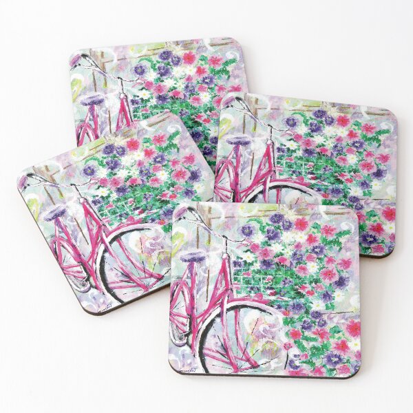 Item preview, Bicycle with flowers designed and sold by Jan Marvin Art Studio.