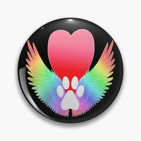 Item preview, Rainbow Bridge Guardian Angel Pawprint  designed and sold by Deborah Camp.