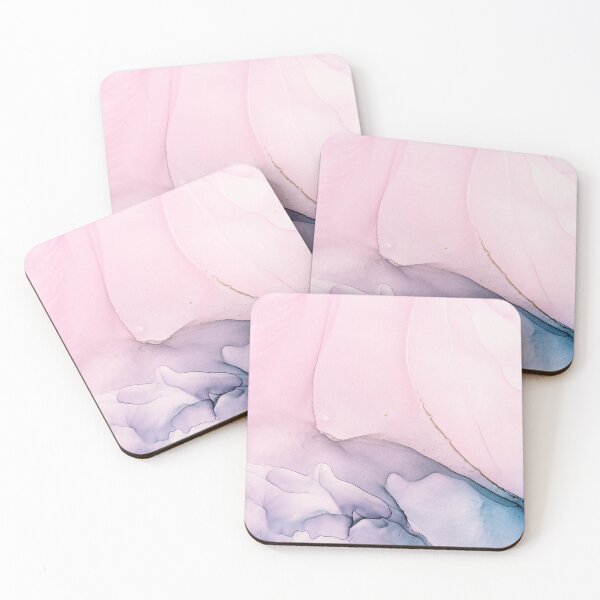 Item preview, Blush And Payne's Grey Flowing Abstract Painting, Modern Blush And Payne's Grey Flowing Abstract Feminine Art, Blush And Payne's Grey Watercolor, Ink Digital Watercolor Blush Pink Abstract designed and sold by Trendymotion.