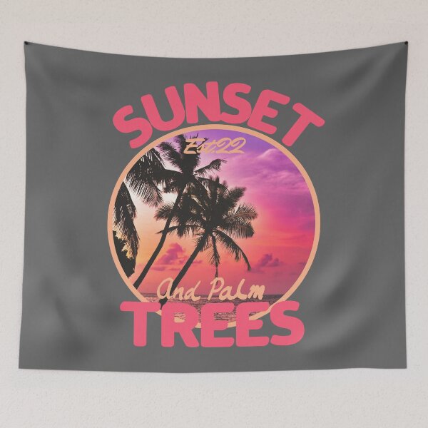 Item preview, SUNSET AND PALM TREES designed and sold by GAADesignz.