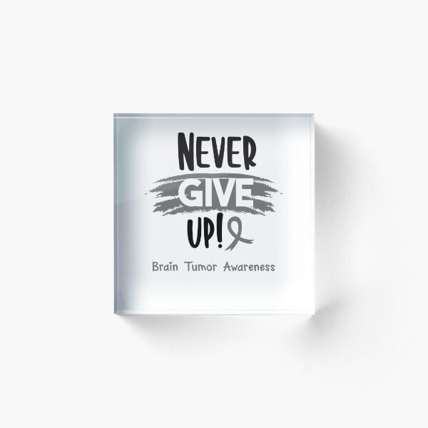 Item preview, Brain Tumor Warrior - Brain Tumor Awareness - Never Give Up! designed and sold by Robbsyn.