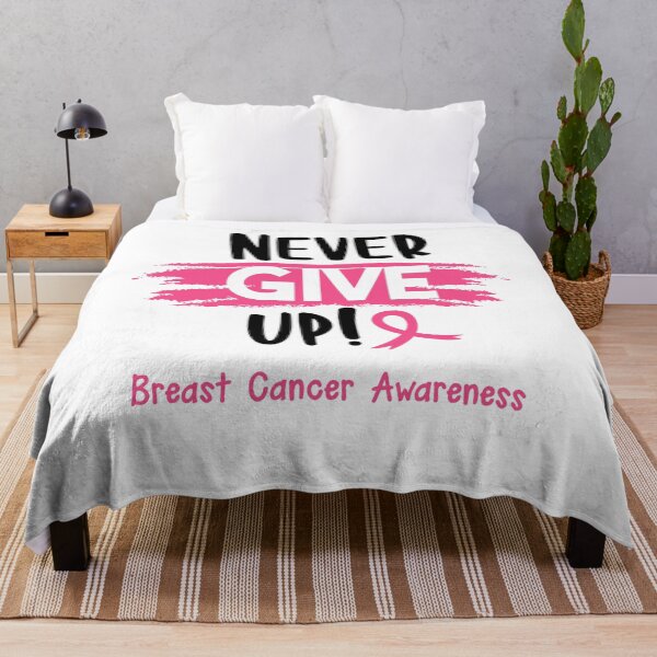 Artikelvorschau, Breast Cancer Warrior - Brustkrebsbewusstsein - Gib niemals auf! entworfen und verkauft von Robbsyn.