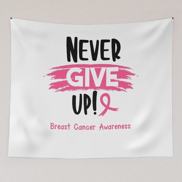 Artikelvorschau, Breast Cancer Warrior - Brustkrebsbewusstsein - Gib niemals auf! entworfen und verkauft von Robbsyn.