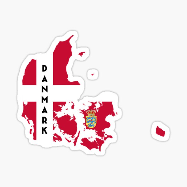 Item preview, Denmark flag & map  designed and sold by JosephSav85200.