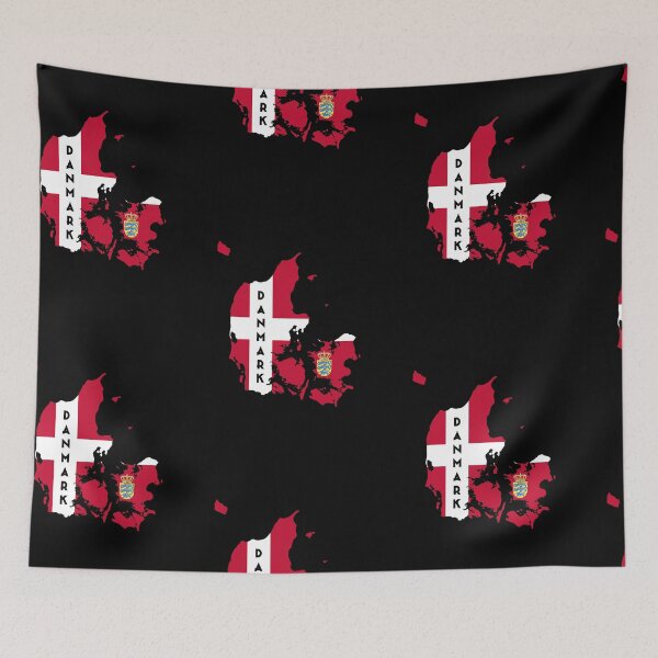 Item preview, Denmark flag & map  designed and sold by JosephSav85200.