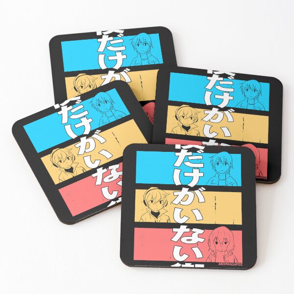 Item preview, erased anime characters blue satoru fujinuma red kayo hinazuki yellow kenya kobayashi bokumachi kanj designed and sold by AshtynWittkop.