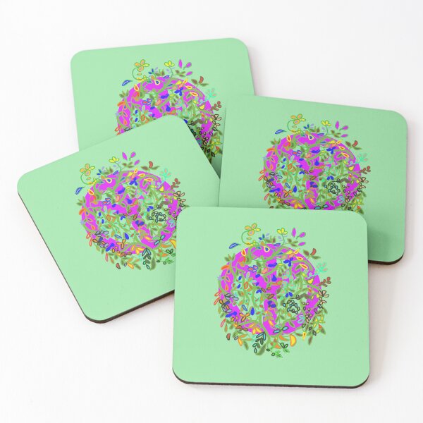 Item preview, Peace Sign with Vine pink and green designed and sold by MonicaArtist.