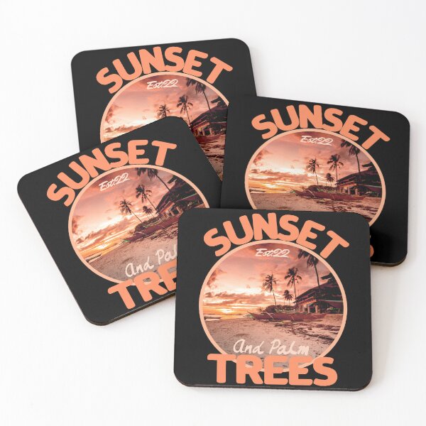 Item preview, SUNSET AND PALM TREES designed and sold by GAADesignz.