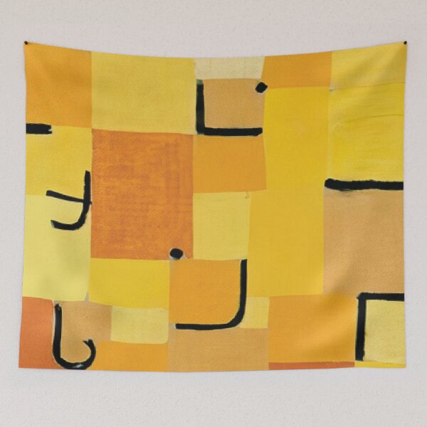 Item preview, Paul Klee's Characters In Yellow designed and sold by BossyCatHome.