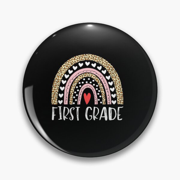 Item preview, FIRST GRADE TEACHER LEOPARD RAINBOW 1ST GRADE TEACHER HEART designed and sold by sobriowslen.