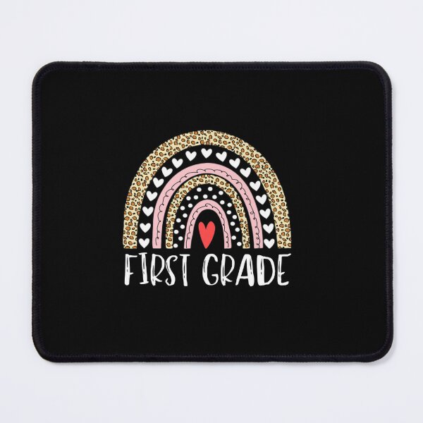 Item preview, FIRST GRADE TEACHER LEOPARD RAINBOW 1ST GRADE TEACHER HEART designed and sold by sobriowslen.
