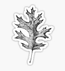 Red Oak Leaf Sticker