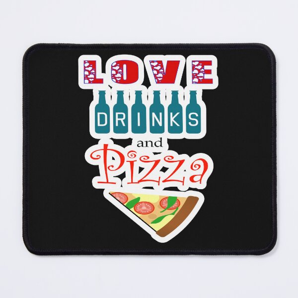Item preview, Love Drinks And Pizza designed and sold by JLCableStudio.