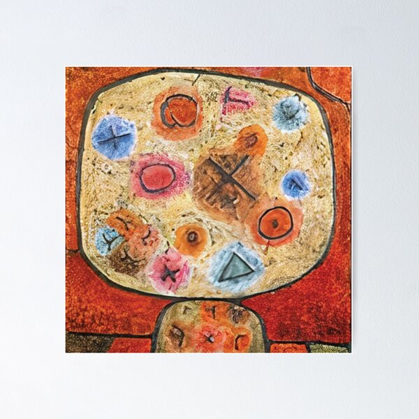Paul Klee's Flowers In Stone Poster