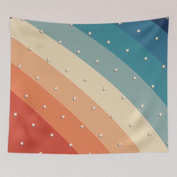 Item preview, 70s Style Retro Geometric Vintage Stars Pattern designed and sold by ind3finite.