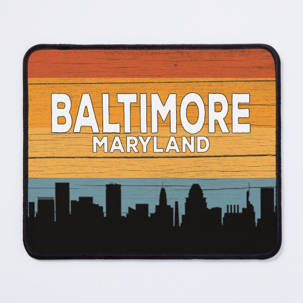 Item preview, Baltimore Maryland Skyline Vintage Sunset designed and sold by PRNTDADZ.