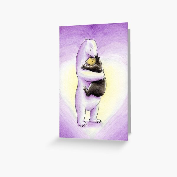 Bear Hugs (Valentine's Pink) Greeting Card