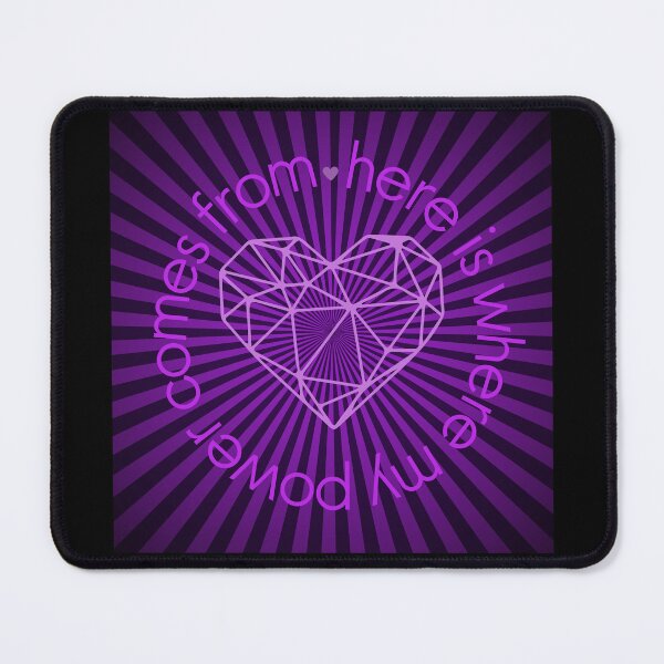 Item preview, Geometric Retro Purple Heart power T-shirt, designed and sold by MagicWolfStar.