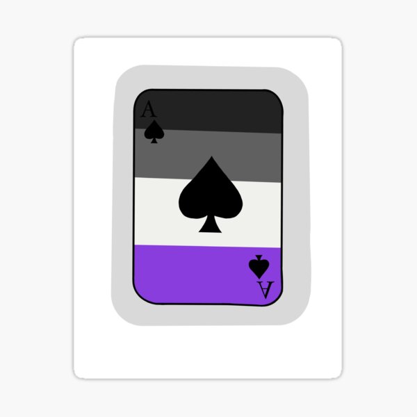 "Ace of Spades (asexual)" Sticker for Sale by MantisDesigns Redbubble