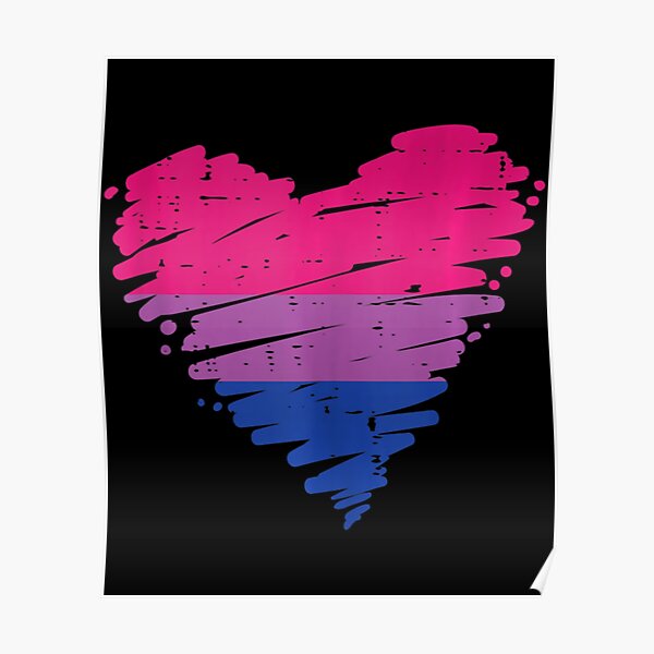 Heart Bisexual Love Bi Pride Stuff Flag Lgbtq Men Women Poster For Sale By Thuongtroo Redbubble 5809