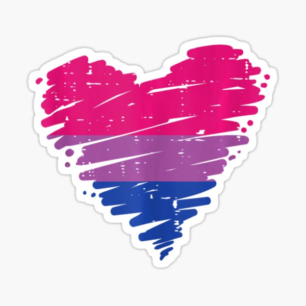 Heart Bisexual Love Bi Pride Stuff Flag Lgbtq Men Women Sticker For Sale By Thuongtroo Redbubble 3069