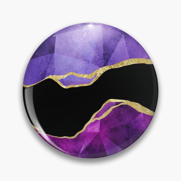 Item preview, Geometric blue and purple wth gold and black designed and sold by FGCART.
