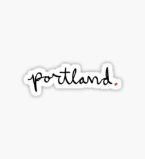 Portland Cursive - City Scroll Sticker