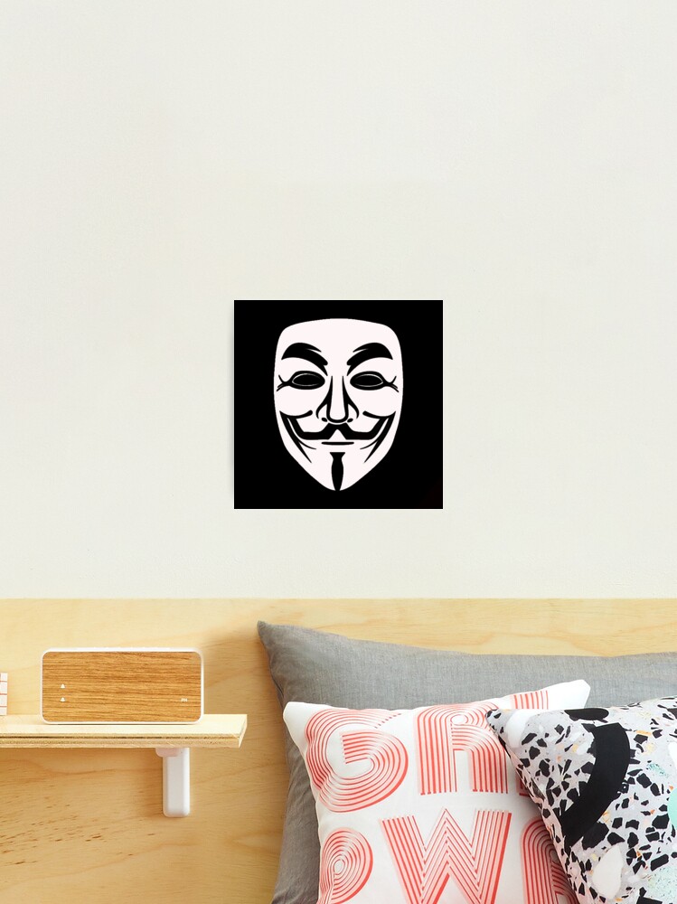 Anonymous Mask Art Board Print for Sale by Weeev