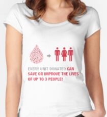 World Blood Donor Day Women's Fitted Scoop T-Shirt