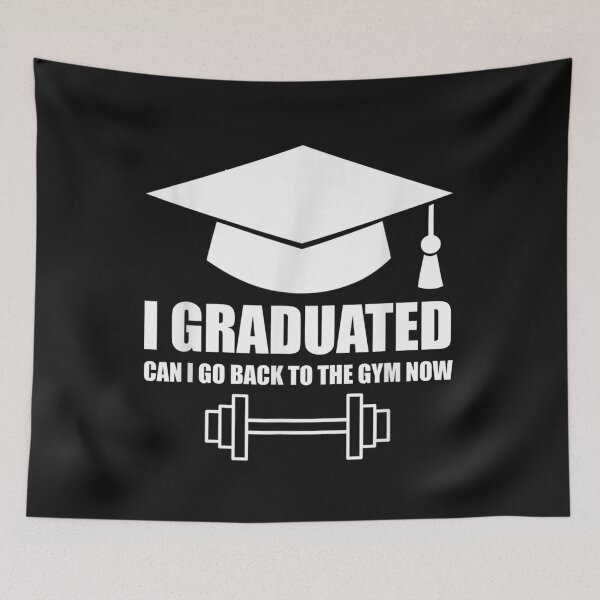 Item preview, I Graduated Can I Go Back To Gym Now Funny Graduation 2022 T-Shirt  designed and sold by Blue-Rechard.