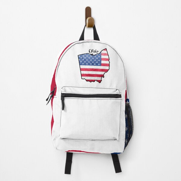 Item preview, Ohio State Outline with Patriotic USA American Flag designed and sold by Gsallicat.