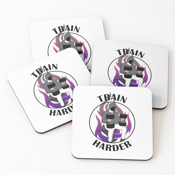 Item preview, Train harder guy training gym motivation  designed and sold by designsbyted.