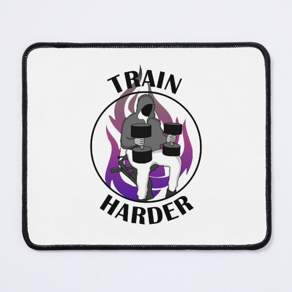 Item preview, Train harder guy training gym motivation  designed and sold by designsbyted.