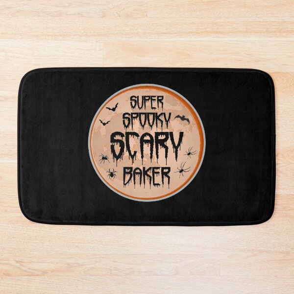 Item preview, Baker Halloween Scary Spooky Humor Moon Bats Spiders designed and sold by artfulnotebook.