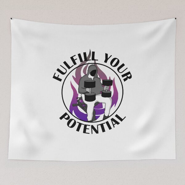 Item preview, Fulfill your potential gym motivation  designed and sold by designsbyted.