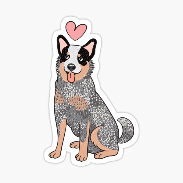 Cartoon Blue Heeler Pup Kids Cup